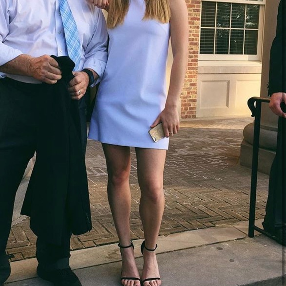 Alice and Olivia white mini dress